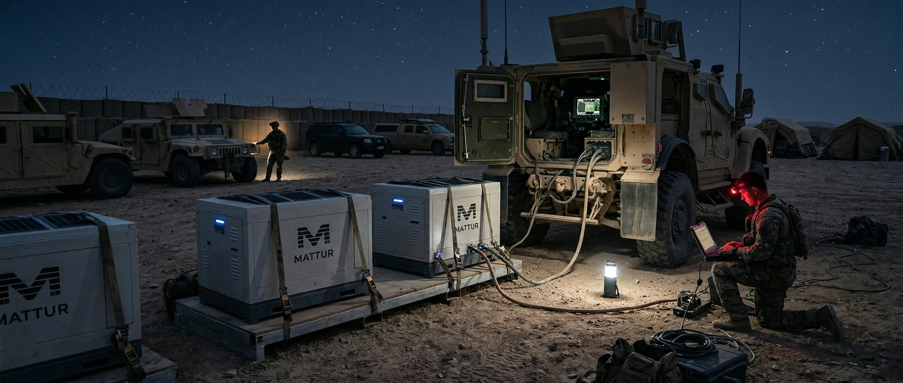 Mattur modular power system in forward deployment